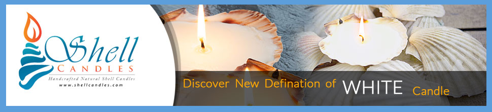 Handcrafted natural seashell candles, the perfect gift or wedding favour